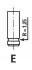Клапан IN Daewoo Lanos A15MF/A16DMS 97- (30.3*6*102.4) FRECCIA R6096/SCR (фото 1)