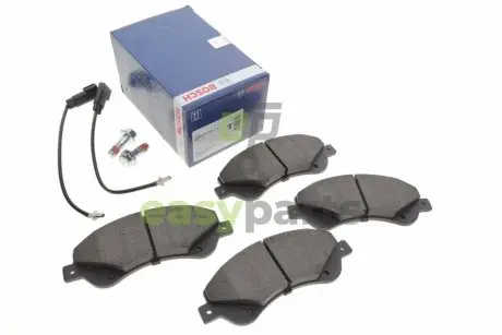 Колодки гальмівні (передні) Ford Transit 06-14 (+датчики) BOSCH 0 986 494 236