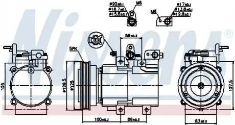 Компресор кондиціонера NISSENS 89276