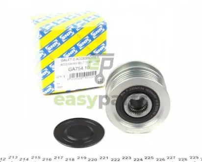 Шків генератора VW T5 1.9/2.5 TDI/Caddy 1.4/1.6i/1.9 TDI 95-09 SNR NTN GA754.10