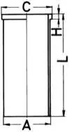 Гільза (101х97,5) DB OM314/362/356/364/366 з буртiком KOLBENSCHMIDT 89 543 190