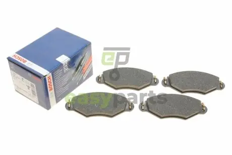 Колодки гальмівні (передні) Peugeot 206 98-/Peugeot 206+ 09-13 BOSCH 0 986 495 244