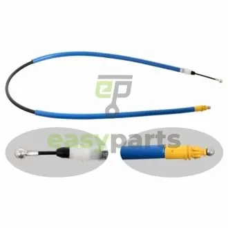 Трос ручника (L) Renault Trafic/Opel Vivaro 01- (1503/1365 мм) FEBI BILSTEIN 33167
