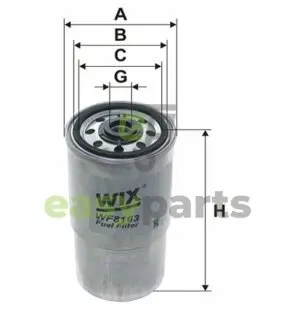 Фільтр паливний BMW 3 (E36)/5 (E34) -98 WIX FILTERS WF8163