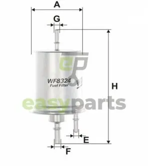 Фільтр паливний Audi A4/A6 1.8T/2.4/4.2 00- WIX FILTERS WF8324