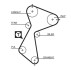 Пасок ГРМ Mitsubishi Carisma/Vovlo S40/V40 1,9TD 95- 5485XS