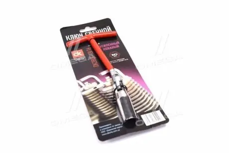 Ключ свічний, T- ручка, посилений, кований 16мм. <ДК> Дорожная Карта DK2807-1B/16