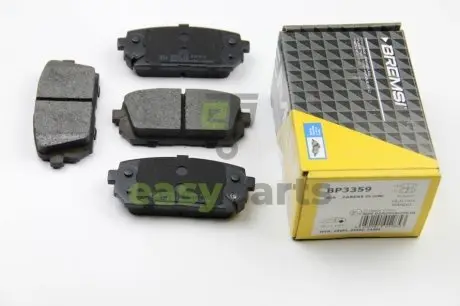 Гальмівні колодки зад. KIA Carens 07> BREMSI BP3359