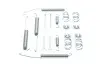 Комплект пружинок колодок ручника Mitsubishi L200/L400/Colt 95-07 QUICK BRAKE 105-0845 (фото 2)