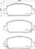 Гальмівнi колодки дисковi Honda Accord 2.4-3.5 15- HELLA 8DB 355 021-471 (фото 4)