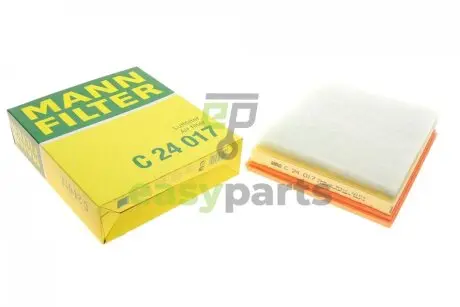 Фільтр повітряний Citroen Berlingo/C3/C4/Jumpy/Peugeot Partner/3008/5008 1.6HDi 14-/Opel Combo E 18- MANN C24017