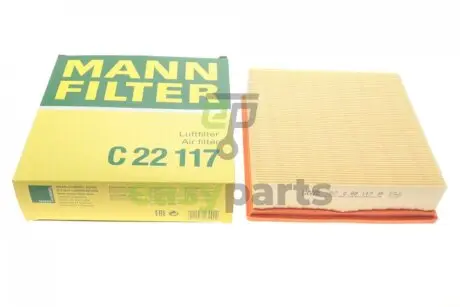 Фільтр повітряний Audi 100 1.8-2.3 82-90/VW T2 1.6-2.0 64-92/Lada 2110-2112 1.5-2.0 95-12 MANN C22117