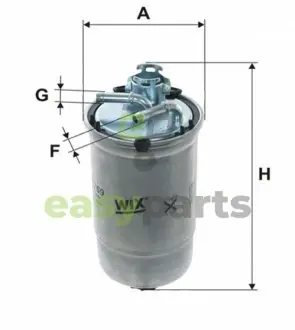 Фільтр паливний Skoda Fabia 1.4/1.9TDI/SDI 00-08/VW Polo 1.4D/1.9 01-14 WIX FILTERS WF8269