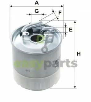 Фільтр паливний MB Sprinter 2.2-3.0CDI (+отв. датчика води) WIX FILTERS WF8353