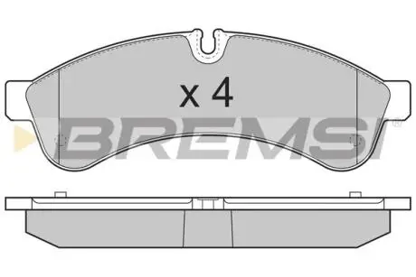 Гальмівні колодки зад. Daily 06- BREMSI BP3365