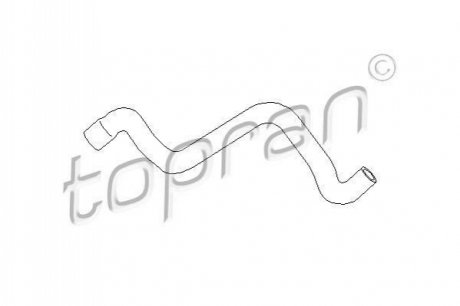 Патрубок радиатора печки Audi 80 1.8-2.0 86-91 TOPRAN / HANS PRIES 108 311 (фото 1)