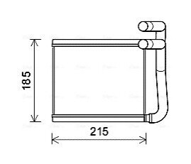 Радіатор пічки HYUN ACCENT 11- (AVA) AVA COOLING HY6393