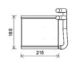 Радіатор пічки HYUN ACCENT 11- (AVA) AVA COOLING HY6393