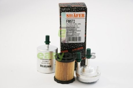 Фільтр паливний VW/Skoda 1.6/2.0 FSI/TFSI 04- SHAFER FM572
