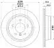 Диск гальмівний задній 298x20mm BMW E39 96-03 HELLA 8DD 355 104-611 (фото 4)