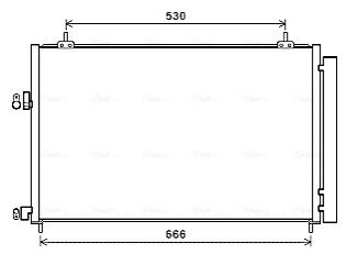 Радиатор кондиционера TOYOTA RAV4 (AVA) AVA COOLING TO5679D