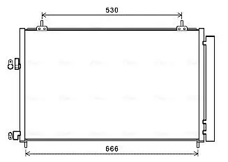 Радиатор кондиционера TOYOTA RAV4 (AVA) AVA COOLING TO5679D