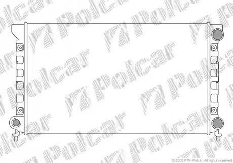 Радіатор охолодження VW Passat 1.6-1.8 88-97 Polcar 954608A4