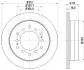 Гальмівний диск зад. Cruiser 300/80/90/Prado/Lexus GX 01-10 3.0-4.7 (PRO) HELLA 8DD 355 114-861 (фото 1)