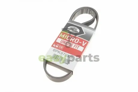 Ремінь генератора Mazda 6 2.5 13-/Toyota Corolla 1.4 D 04-14 Gates 6PK970XS