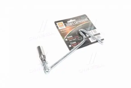 Ключ свечной, цельная мет. ручка 16 мм <ДК> Дорожная Карта DK2807-1С/16