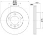 Гальмівний диск Renault Master 2,3DCi, 09- HELLA 8DD 355 117-121 (фото 4)