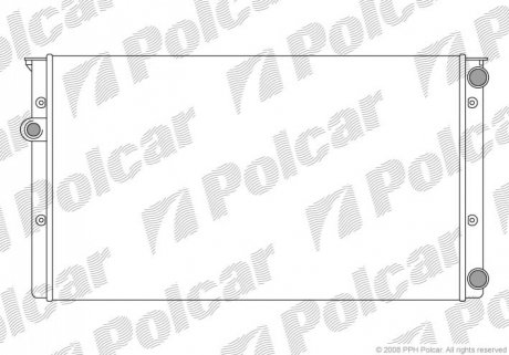 Радіатор основний AC+ VW Golf III 1.8/1.6 Polcar 953808A8 (фото 1)