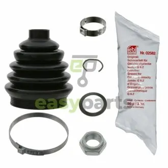Пильник ШРКШ (зовнішній) VW Caddy I/II -00/ Golf III/ IV -06 (26x78x109) + змазка + хомути + гайка FEBI BILSTEIN 03595