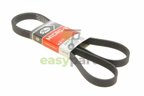 Ремінь генератора Peugeot Expert 1.9D/2.0HDI 98-/Renault Clio/Kangoo/Megane 1.4/1.6 98-03 Gates 6PK1750