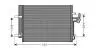 Конденсор кондиционера FORD MONDEO (AVA) AVA COOLING FDA5428D (фото 1)