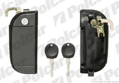 Фото ручка дверей перед. лів. VW T4 91-, 03- Polcar 9566Z-45 Ручка дверей перед. лів. VW T4 91-, 03- Polcar 9566Z-45