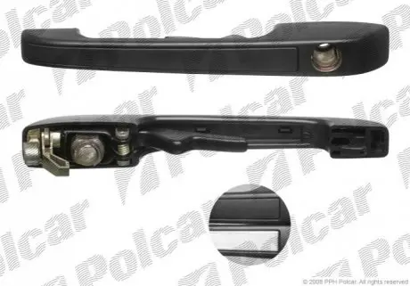 Ручка дверей передня лів. VW Golf/Passat 83-88 Polcar 9534Z49