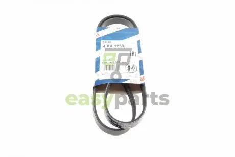 Ремінь генератора Renault Clio/Kangoo 1.4i/1.6 98-03 (4PK1238) BOSCH 1 987 946 003
