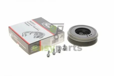 Шків колінвала VW T5 1.9 TDI 03-09 (143x30) 6PK (AXC/AXB) Gates TVD1014A