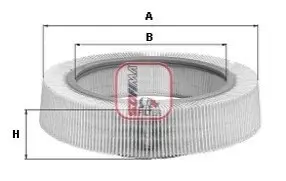 Фільтр повітряний Audi 100 1.8/2.0 -82 SOFIMA S8460A