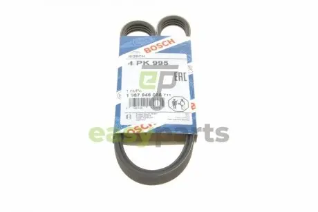 Ремінь генератора Renault Kangoo 1.4i 97- (4PK995) BOSCH 1 987 946 058