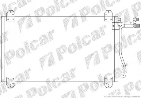 Радіатор кондиціонера Polcar 5062K8C1