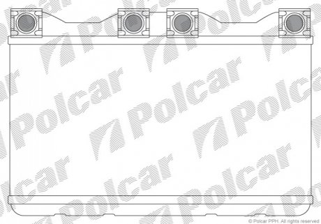 Радіатор опалювання салону BMW 7(E38) Polcar 2022N8-1 (фото 1)