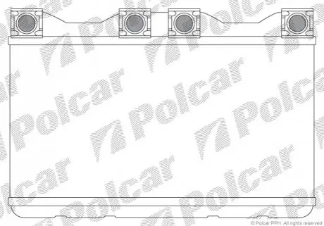 Радіатор опалювання салону BMW 7(E38) Polcar 2022N8-1