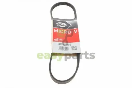 Ремінь генератора Fiat Ducato 1.9D/TD 94-02 Gates 4PK755