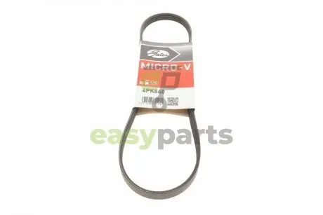 Ремінь генератора Fiat Doblo 1.2 01- (AC) Gates 4PK840