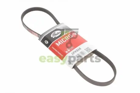 Ремінь генератора Citroen Jumper/Peugeot Boxer/Mitsubishi Lancer III/Colt II 1.0-3.4 83-11 Gates 4PK868