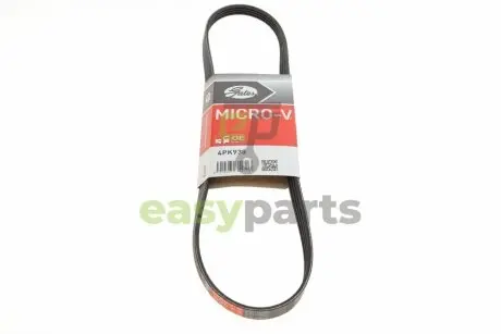 Ремінь генератора Fiat Fiorino 1.4/1.6i 93-01/Mitsubishi Galant 1.8/2.0 87-03/Toyota Hilux 2.4 97-05 Gates 4PK938
