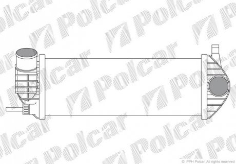 Інтеркулер Renault Kangoo 1.5Dci 08- Polcar 6062J8-2 (фото 1)