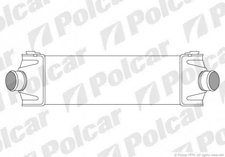 Інтеркулер Ford Tranzit 2.4Tdci 06- Polcar 3248J8-1